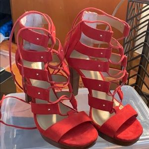 Michael Kors Coral Strappy Tie Up Sandal